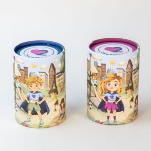 Type 1 diabetes superhero puzzles for kids with girl and boy designs